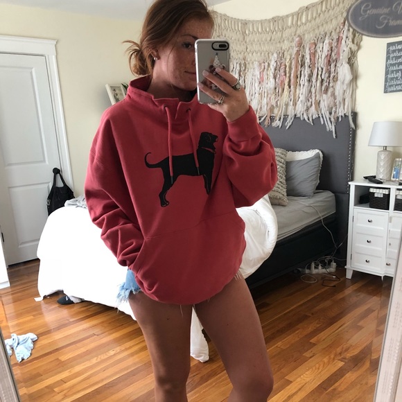 black dog Tops - Men’s black dog maroon sweatshirt